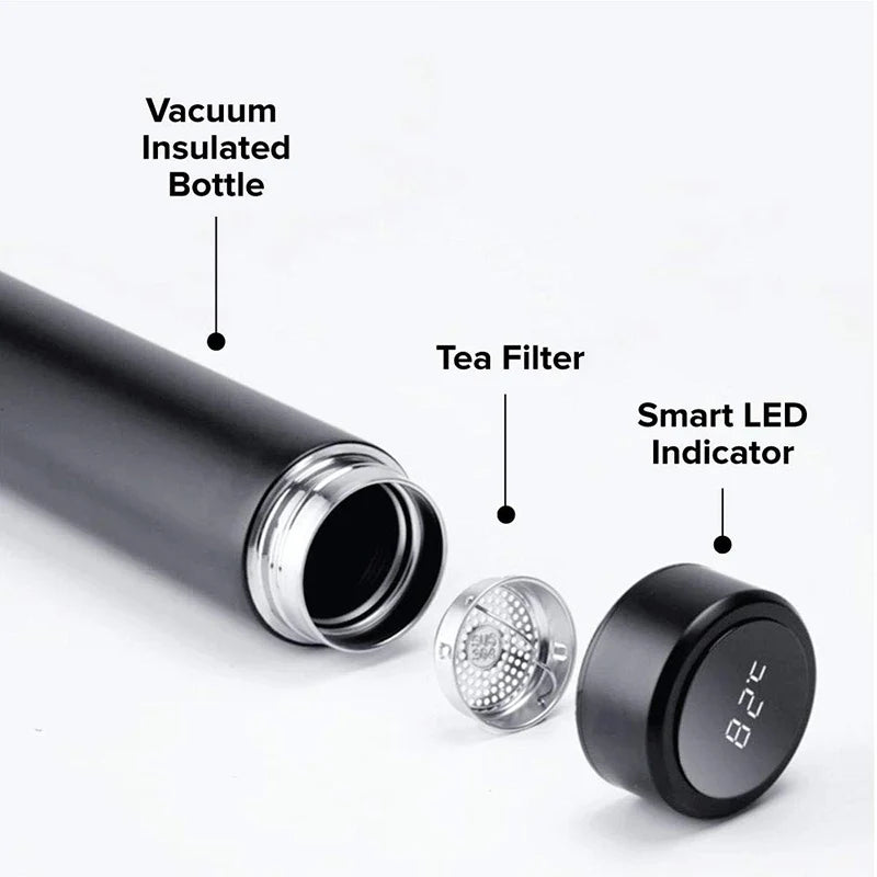 Smart Stainless Steel Bottle with LED Temperature Display