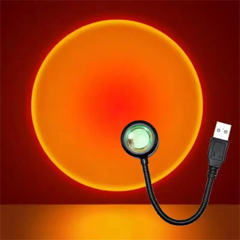 Sunset Projection Lamp – USB Night Light